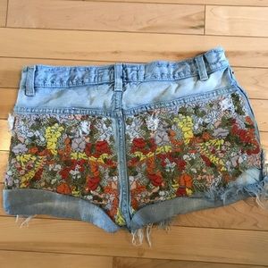 Free People denim shorts size 24